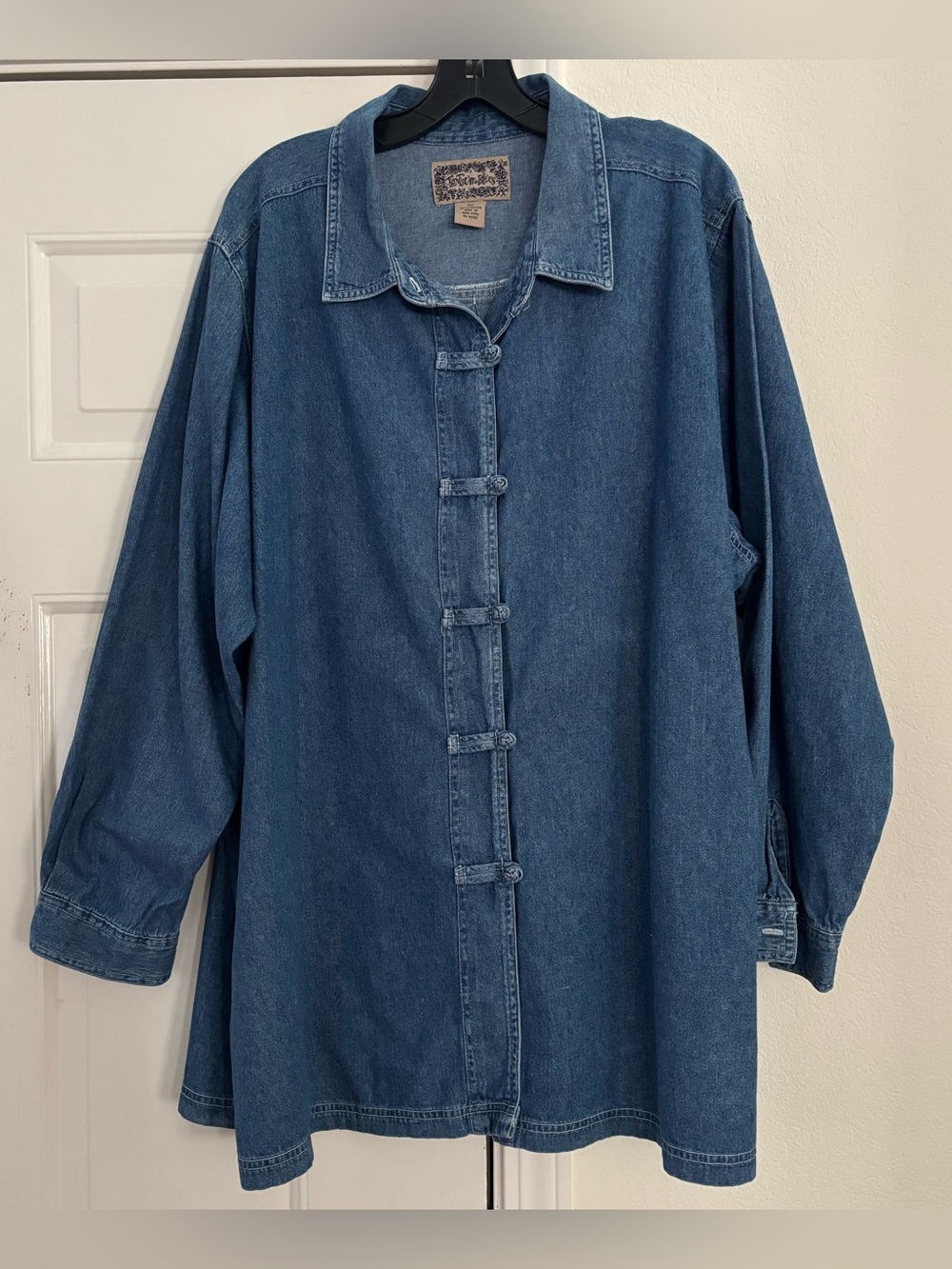 Tantrum Blues Vintage Denim Button Down Shirt/ Jacket/ Coat Size 3X